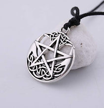 Carica l&#39;immagine nel visualizzatore di Gallery, cooltime Vintage Pentacolo ebraico Talismano Silver-rope Chain - Ilgrandebazar