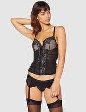 Carica l&#39;immagine nel visualizzatore di Gallery, Marchio Amazon - Iris &amp; Lilly Corsetto in Pizzo Donna 50, Nero (Scooter) - Ilgrandebazar