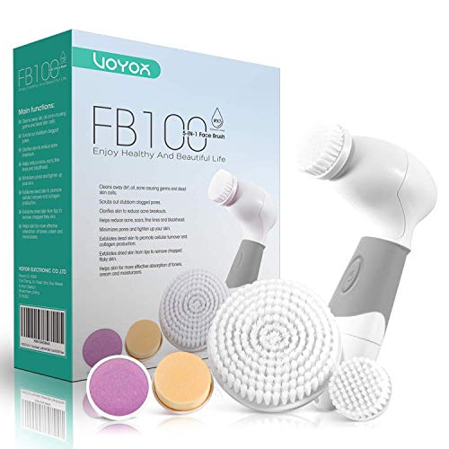 VOYOR Spazzola Pulizia Viso,Elettrica per la con 5 Testine +...