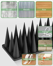 Carica l'immagine nel visualizzatore di Gallery, XDQQ Dissuasori per Piccioni,Scaccia Piccioni,Repellente per Uccelli,Spuntoni per Piccioni Balcone Terrazza Finestra Anti Piccioni Dissuasori per Piccioni da Esterno（20pcs Nero）