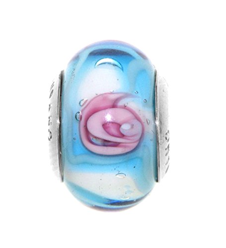 Venetiaurum - Charm in vetro originale di Murano e argento 925 - Gioiello...