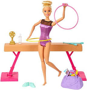 Barbie- Playset Ginnasta Bambola Snodabile con Bilanciere e Accessori... - Ilgrandebazar
