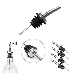 Confezione da 12 Tappi in Acciaio Inox Beccuccio Conico Liquore Winestopper-a - Ilgrandebazar