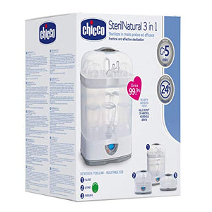Chicco Sterilizzatore 3 in 1, fino a 6 biberon, Bianco - Ilgrandebazar