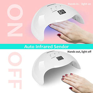NAVANINO Lampada UV LED, Può Curare Rapidamente i Raggi Gel gel... - Ilgrandebazar