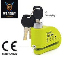 Carica l&#39;immagine nel visualizzatore di Gallery, Warrior WA6Y Lucchetto Antifurto Bloccadisco Allarme 110 Db Certificazione... - Ilgrandebazar