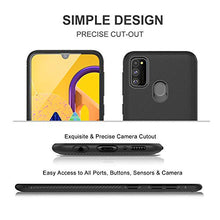 Carica l&#39;immagine nel visualizzatore di Gallery, iBetter per Samsung Galaxy M30s Cover, Ultra Sottile di Gomma, Custodia Nero - Ilgrandebazar