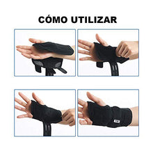 Carica l'immagine nel visualizzatore di Gallery, Tutore Polso Traspirante Destra Con 2 Piastre di Metallo per Alleviare