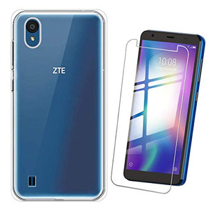 QFSM Skin Protettiva Case Cover + Vetro Temperato per ZTE Blade A5 2019...