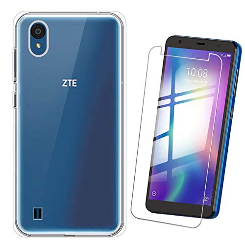 QFSM Skin Protettiva Case Cover + Vetro Temperato per ZTE Blade A5 2019...