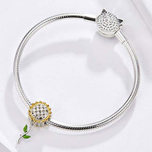 Carica l&#39;immagine nel visualizzatore di Gallery, Ciondolo a forma di girasole, in argento Sterling 925, smaltato, per... - Ilgrandebazar