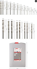 Carica l'immagine nel visualizzatore di Gallery, Bosch Professional 19 pz. Set di punte per metallo HSS-G ProBox (per acciaio, Ø 1-10 mm, accessori trapano avvitatore e trapano a colonna)