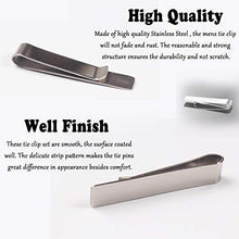 Carica l&#39;immagine nel visualizzatore di Gallery, WENTS Fermacravatta Uomo Set di 3 Tie Clip Bar Ferma Cravatta Stile... - Ilgrandebazar