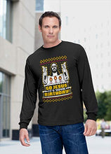 Carica l'immagine nel visualizzatore di Gallery, Maglia Maniche Lunghe Uomo Motivo Natalizio Go Jesus It's Your Birthday Natale Large Rosso