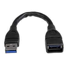 Carica l'immagine nel visualizzatore di Gallery, StarTech.com Cavo Prolunga USB 3.0 Tipo A, da 15 cm A ad A di Nero,...