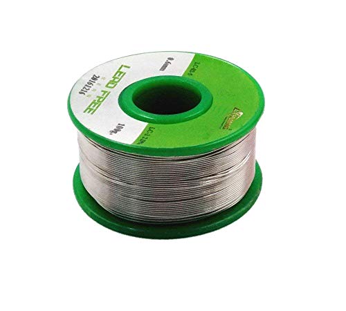 JZK 100g 0.6 mm, 99Sn 0.3Ag 0.7Cu, senza piombo, con flussante, rotolo... - Ilgrandebazar