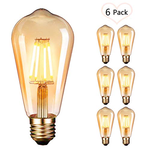 LED Lampadina Vintage Edison, 4W 220V E27 2600-2700K 400LM Edison Led St64 - Ilgrandebazar