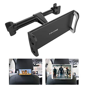 Tryone Supporto Tablet Poggiatesta Auto, supporto per tablet sedile Nero