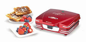 Ariete 187 Waffle Maker - Piastra elettrica antiaderente per waffle, 700W,... - Ilgrandebazar