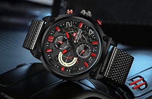 Orologio da uomo in acciaio inox, sportivo, impermeabile, movimento al Brb - Ilgrandebazar