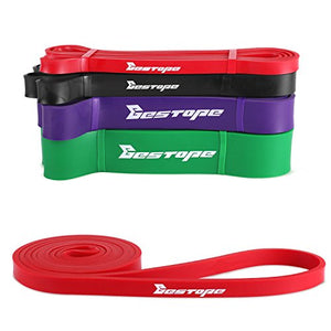 POWER GUIDANCE  Bestope Bande Elastiche Fitness,Fasce di Rosso (1 Pezzi)