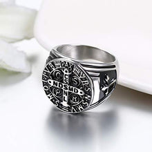 Carica l&#39;immagine nel visualizzatore di Gallery, JewelryWe Gioielli Anello da Uomo Donna Punk Acciaio Inossidabile Argento - Ilgrandebazar