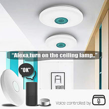 Carica l&#39;immagine nel visualizzatore di Gallery, ANYES Moderna plafoniera intelligente Wifi Controllo vocale Adatto per...