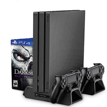 Carica l&#39;immagine nel visualizzatore di Gallery, RegeMoudal PlayStation Supporto Verticale per PS4 Pro/ Slim/ PS4,con Nero