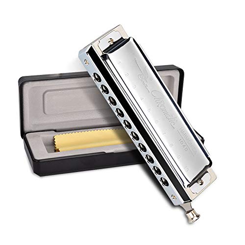 Armonica Cromatica, OTraki Harmonica Blues 10 Fori 40 Toni 10 Hole 40 Tone - Ilgrandebazar