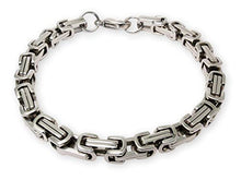 Carica l&#39;immagine nel visualizzatore di Gallery, Fly Style 5 mm Collana bizantina o Braccialetto di Acciaio in 4 Argento - Ilgrandebazar