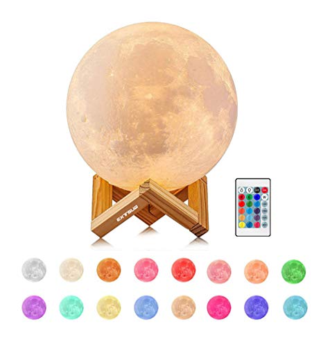 EXTSUD Lampada Lunare 3D Stampata Luna Piena Led Luce Notturna con... - Ilgrandebazar