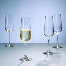 Carica l&#39;immagine nel visualizzatore di Gallery, Villeroy &amp; Boch Ovid Flûte, 250 ml, Cristallo, Trasparente, Set di 4 - Ilgrandebazar