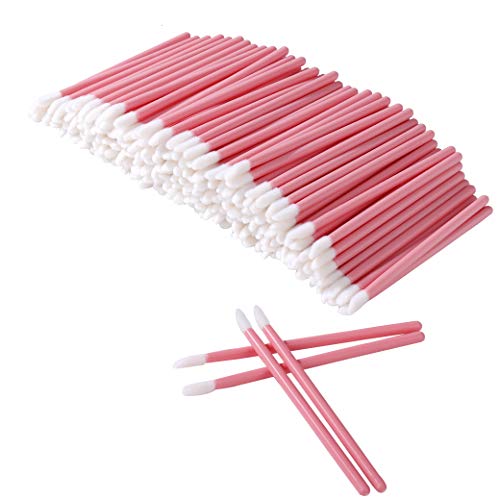 Monouso Labbro Pennelli Spazzola 200 Pezzi Mascara Rossetto e Lucentezza Rosa