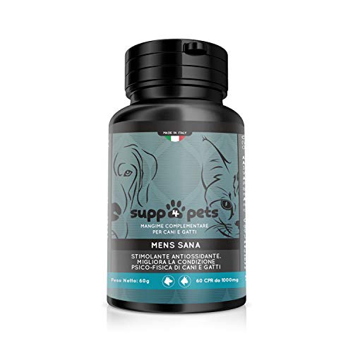 SUPP4PETS MENS SANA Stimolante Contro Stanchezza Psico-Fisica del Cane e...