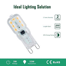 Carica l&#39;immagine nel visualizzatore di Gallery, Lampadine a led G9, Pursnic Lampada g9 3W(Equivalente alogeno Bianco Caldo