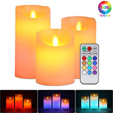 Carica l&#39;immagine nel visualizzatore di Gallery, Candele LED Senza Fiamma Set Luci, ALED LIGHT Bianco Caldo Multicolor Real... - Ilgrandebazar
