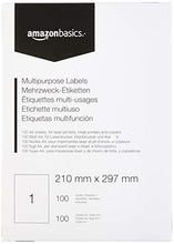 Carica l&#39;immagine nel visualizzatore di Gallery, AmazonBasics - Etichette Multiuso, 210.0mm x 297.0mm, 100 x 297.0mm - Ilgrandebazar