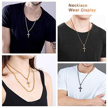 Carica l&#39;immagine nel visualizzatore di Gallery, FaithHeart Hip Hop, in Acciaio Inox Bicolore con Anelli Croce - Ilgrandebazar