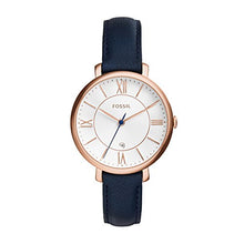 Carica l&#39;immagine nel visualizzatore di Gallery, Fossil orologio donna Jacqueline al quarzo in pelle Bianca - Ilgrandebazar
