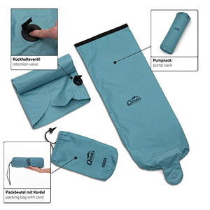 Qeedo Light Pad materassino Campeggio, gonfiable, Leggero, ridotte, incl....