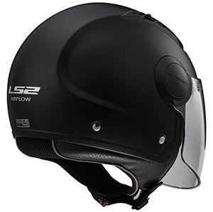 LS2 Casco Moto Of562 Airflow, Nero opaco, L Large, opaco