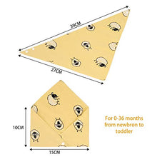 Carica l&#39;immagine nel visualizzatore di Gallery, Viedouce Bavaglino Neonato Bavaglini Bandana con 2 Bottoni 9 Pezzi, Colore-01 - Ilgrandebazar