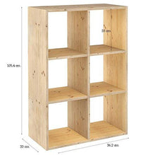 Carica l&#39;immagine nel visualizzatore di Gallery, Astigarraga dmc3 X 2 - Mensola di legno (6 ripiani) - Ilgrandebazar