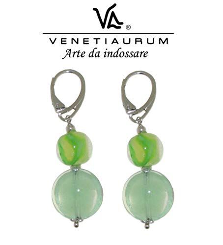 Venetiaurum - Orecchini donna in vetro di Murano e Argento 925 Made Italy