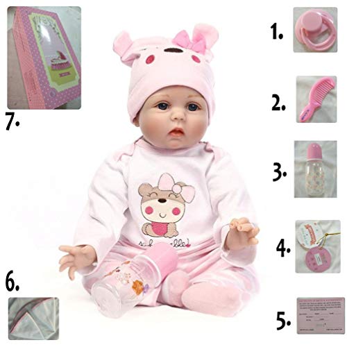 ZIYIUI Realtà neonatale Vinile in Silicone Morbido 55 cm 22 Pollici...
