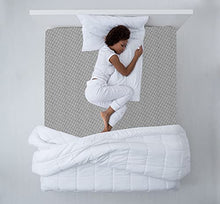 Carica l&#39;immagine nel visualizzatore di Gallery, Coprimaterasso in 100% policotone, copertura totale con cerniera, per letto singolo, matrimoniale, king e super king, con cerniera, anti insetti, facile da pulire (MATRIMONIALE, GRIGIO CHIARO)