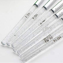 Carica l&#39;immagine nel visualizzatore di Gallery, 7PCS UV gel nail art Pen Nail Pittura Strumenti di Disegno Pennello Silver - Ilgrandebazar
