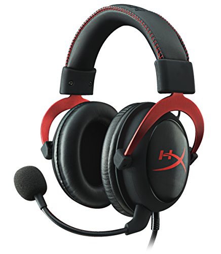 HyperX Cloud II Gaming Headset per PC/PS4/Mac/Custodia, Rosso, Red