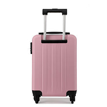 Carica l&#39;immagine nel visualizzatore di Gallery, Kono Trolley rigido in ABS Bagaglio a Mano Valigia Rigida e Leggera con Rosa