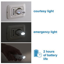 Carica l&#39;immagine nel visualizzatore di Gallery, Electraline 58303 Torcia d&#39;Emergenza Automatica con Funzione Luce di Bianco
